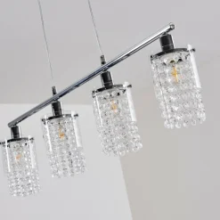 Suspension Vastervik Chrome, 4 lumières
