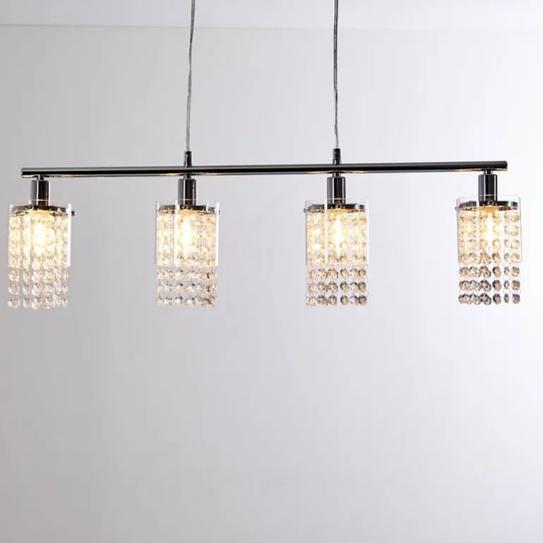 Suspension Vastervik Chrome, 4 lumières