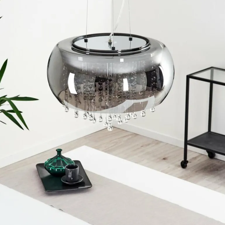 Suspension Ventspils Chrome, 1 lumière