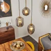 Suspension Verbania Laiton, 3 lumières