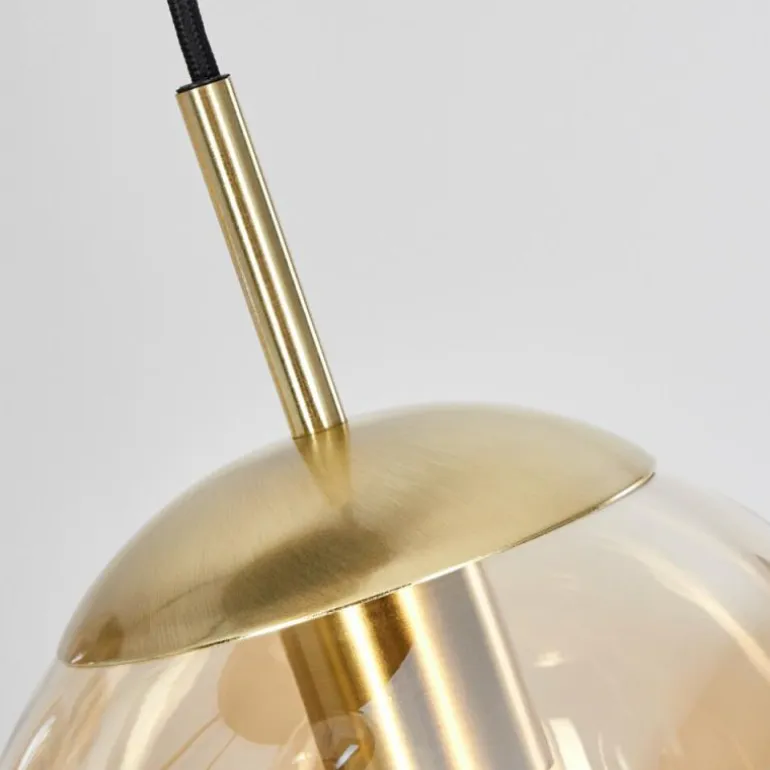 Suspension Verbania Laiton, Noir, 5 lumières