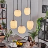 Suspension Verbania Nickel mat, 5 lumières