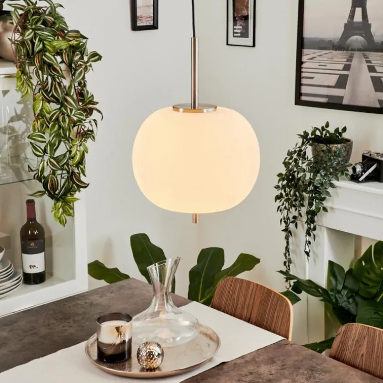 Suspension Verbania Nickel mat, 1 lumière