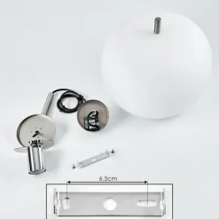 Suspension Verbania Nickel mat, 1 lumière