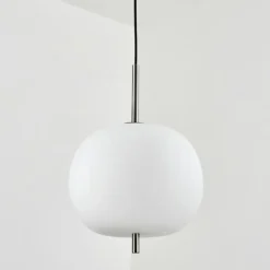 Suspension Verbania Nickel mat, 1 lumière