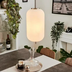 Suspension Verbania Nickel mat, 1 lumière