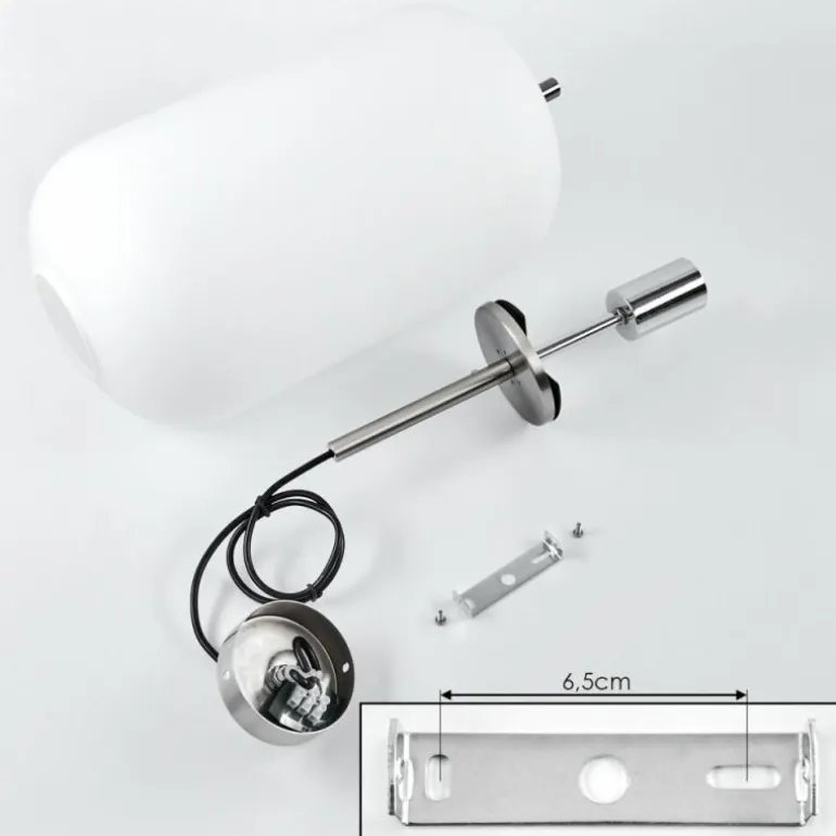 Suspension Verbania Nickel mat, 1 lumière