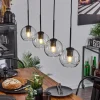 Suspension Verre 15 cm Koyoto Clair, 4 lumières