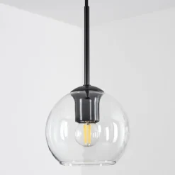 Suspension Verre 15 cm Koyoto Clair, 1 lumière