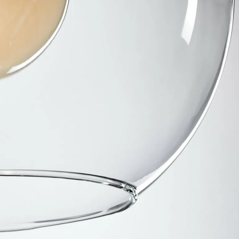 Suspension Verre 30 cm Koyoto Clair, 1 lumière