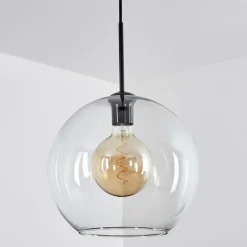 Suspension Verre 30 cm Koyoto Clair, 1 lumière