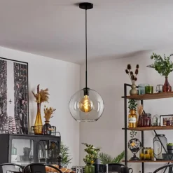 Suspension Verre 30 cm Koyoto Clair, 1 lumière