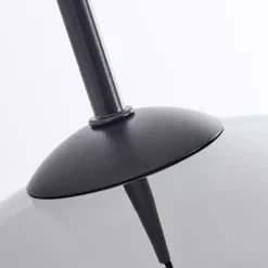Suspension Verre 30 cm Koyoto Chrome, 1 lumière