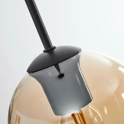 Suspension Verre 15 cm Koyoto Ambre, 1 lumière