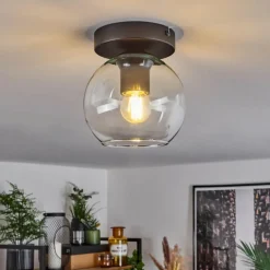 Suspension Verre 15 cm Koyoto Clair, 1 lumière
