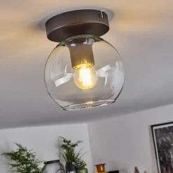Suspension Verre 15 cm Koyoto Clair, 1 lumière