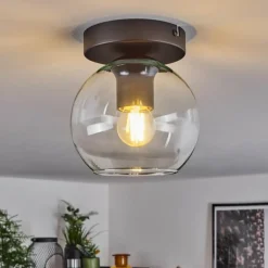 Suspension Verre 15 cm Koyoto Clair, 1 lumière