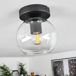 Suspension Verre 15 cm Koyoto Clair, 1 lumière