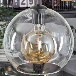 Suspension Verre 25 cm Koyoto Clair, 3 lumières