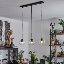 Suspension Verre 15 cm Koyoto Clair, 3 lumières