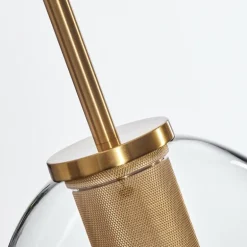 Suspension Verre 15 cm Koyoto Or, 1 lumière