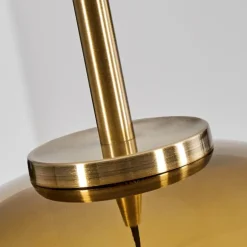 Suspension Verre 25 cm Koyoto Vieux laiton, 1 lumière