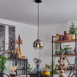 Suspension Verre 20 cm Koyoto Vieux laiton, 1 lumière