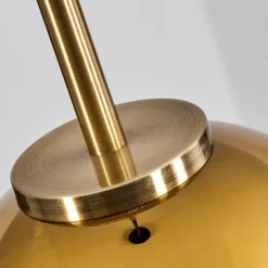 Suspension Verre 15 cm Koyoto Vieux laiton, 1 lumière