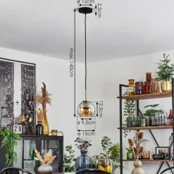 Suspension Verre 15 cm Koyoto Vieux laiton, 1 lumière