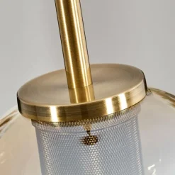 Suspension Verre 15 cm Koyoto Vieux laiton, 1 lumière