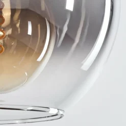 Suspension Verre 20 cm Koyoto Vieux laiton, 1 lumière