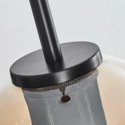 Suspension Verre 15 cm Koyoto Acier inoxydable, Noir, 1 lumière