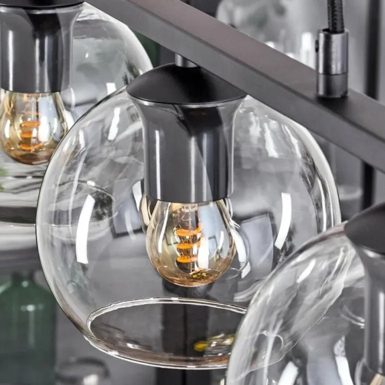 Suspension Verre 15 cm Koyoto Clair, 3 lumières