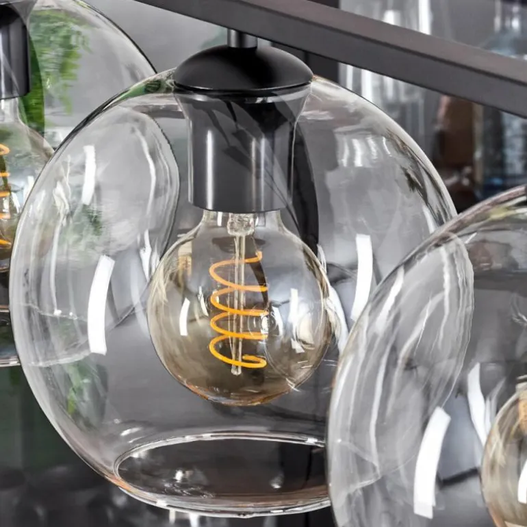 Suspension Verre 20 cm Koyoto Clair, 4 lumières