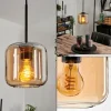 Suspension Verre 15 cm Lauden Ambre, 1 lumière