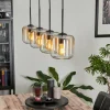 Suspension Verre 15 cm Lauden Ambre, Clair, 4 lumières