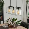 Suspension Verre 20cm Lauden Clair, 3 lumières
