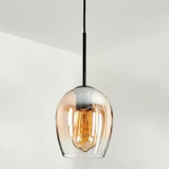 Suspension Verre 15cm Vevino Clair, 1 lumière