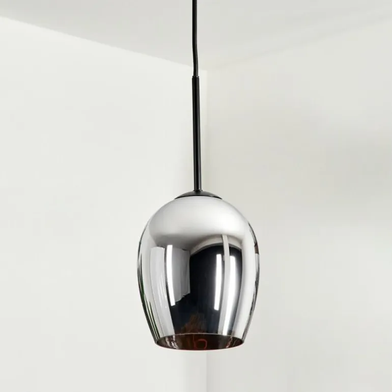 Suspension Verre 15cm Vevino Fumé, 1 lumière