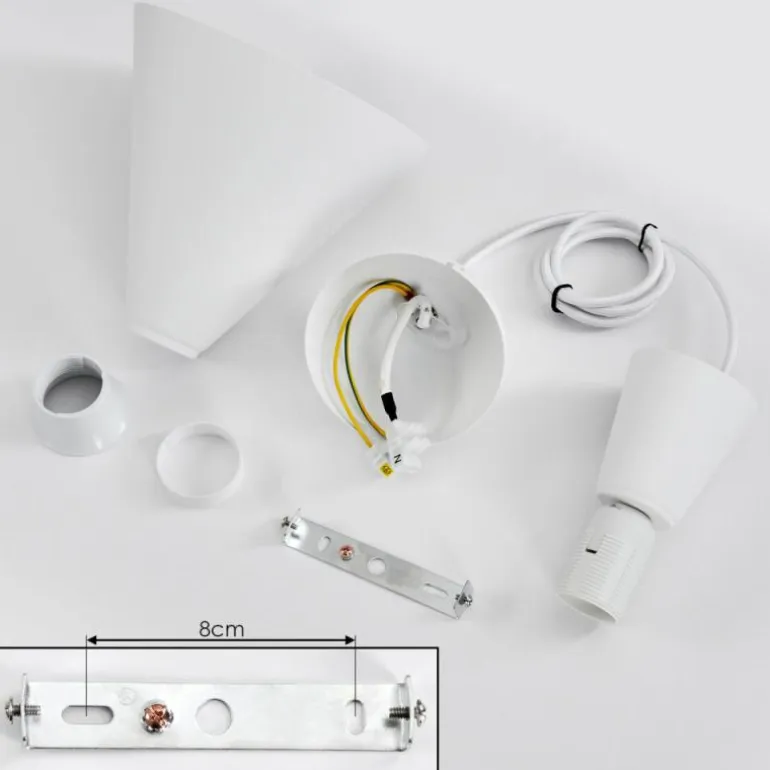 Suspension Vijes Blanc, 1 lumière