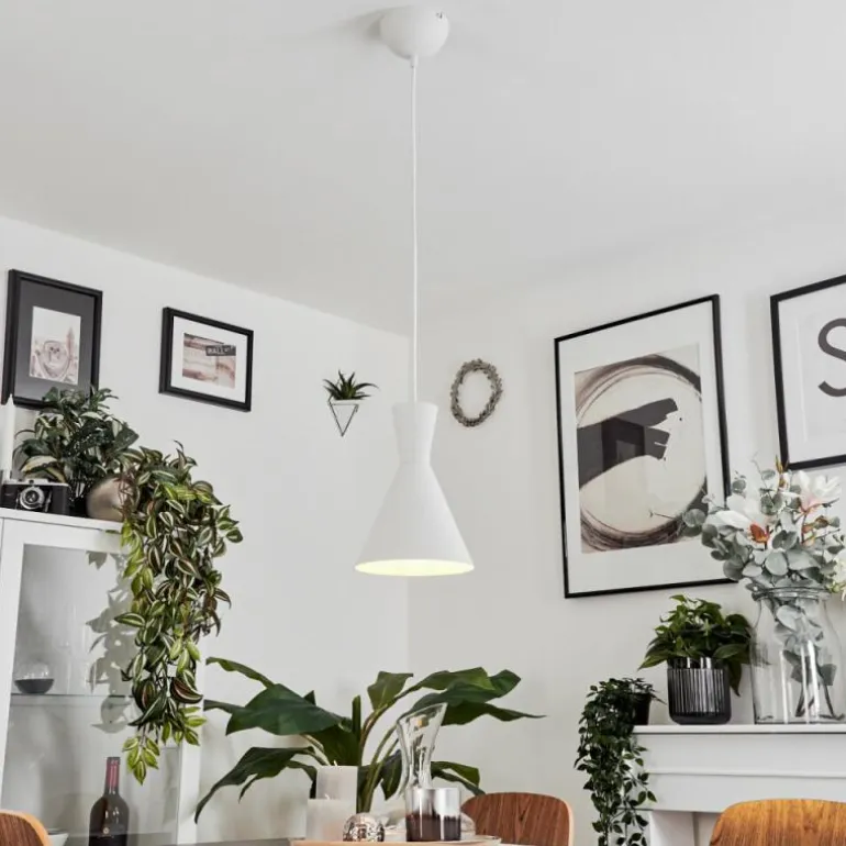Suspension Vijes Blanc, 1 lumière
