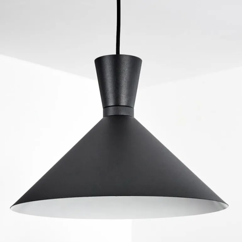 Suspension Vijes Noir, 1 lumière