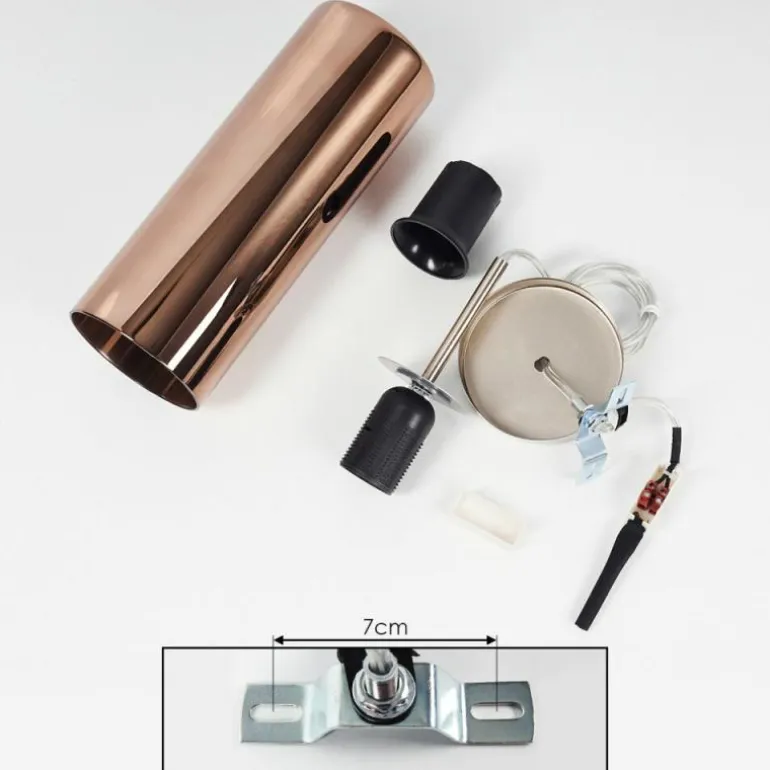 Suspension Vimodrone Nickel mat, 1 lumière