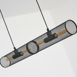 Suspension Vislanda Noir, 1 lumière