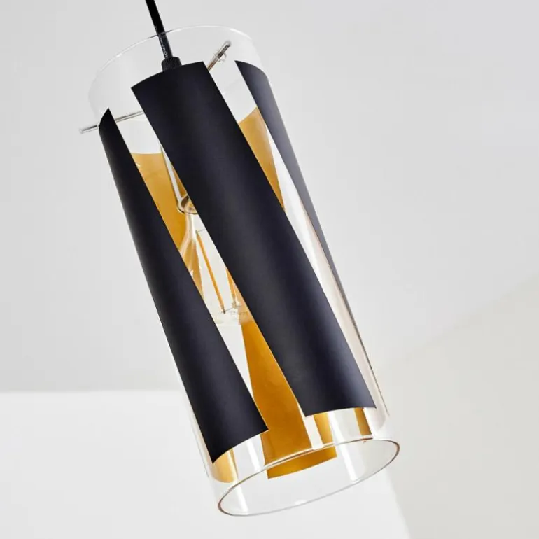 Suspension Vänersborg Noir, 1 lumière