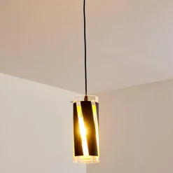 Suspension Vänersborg Noir, 1 lumière