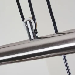 Suspension Warga LED Nickel mat, 4 lumières