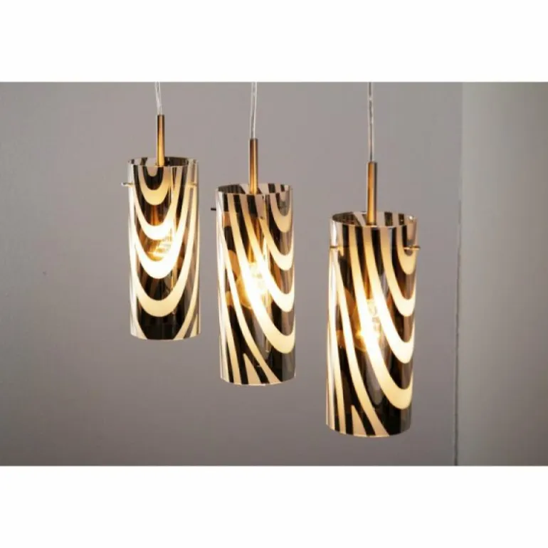 Suspension Wofi COLLAGE Nickel mat, 3 lumières