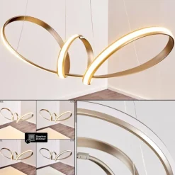 Suspension Woyens LED Acier inoxydable, 1 lumière
