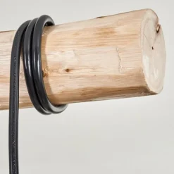 Suspension Yaak Écru, Noir, 4 lumières